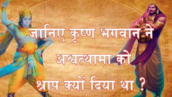 जानिये किस कारण श्री कृष्ण ने दिया अश्वत्थामा को श्राप?